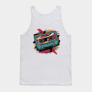 vibrant 80's cassette tape Tank Top